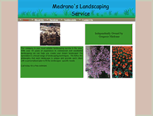 Tablet Screenshot of medranoslandscaping.net